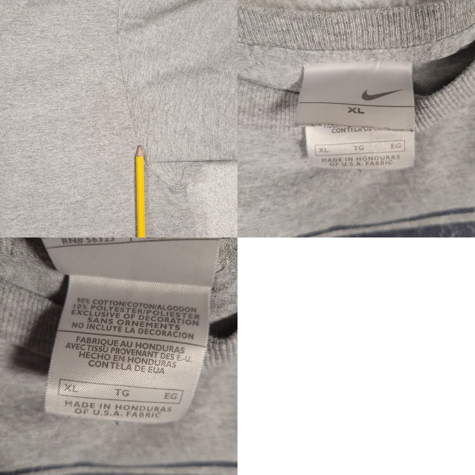 Nike VINTAGE Nike T Shirt Mens XL Gray Football Matters Just Do It Graphic Double Sided Shirt Mens XL Gray Nike Just Do It Football Matters 90s Logo Sports Size US XL / EU 56 / 4 - 9 Thumbnail