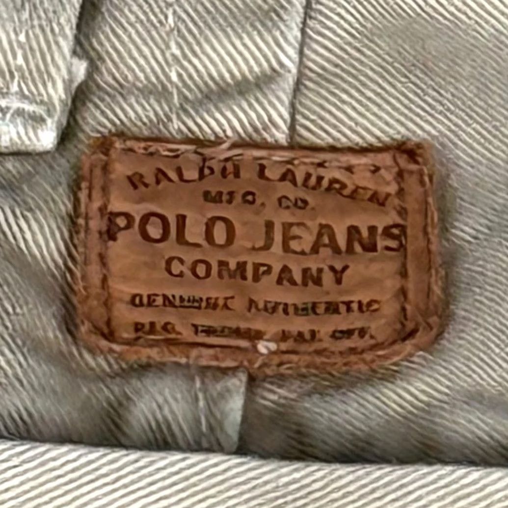 Vintage Vintage Polo Jeans Co. Ralph Lauren Khaki Pants Men 36x28.5 Beige Cotton Workwear Khakis Front Flat 5-Pocket Regular Size US M / EU 48-50 / 2 - 4 Thumbnail