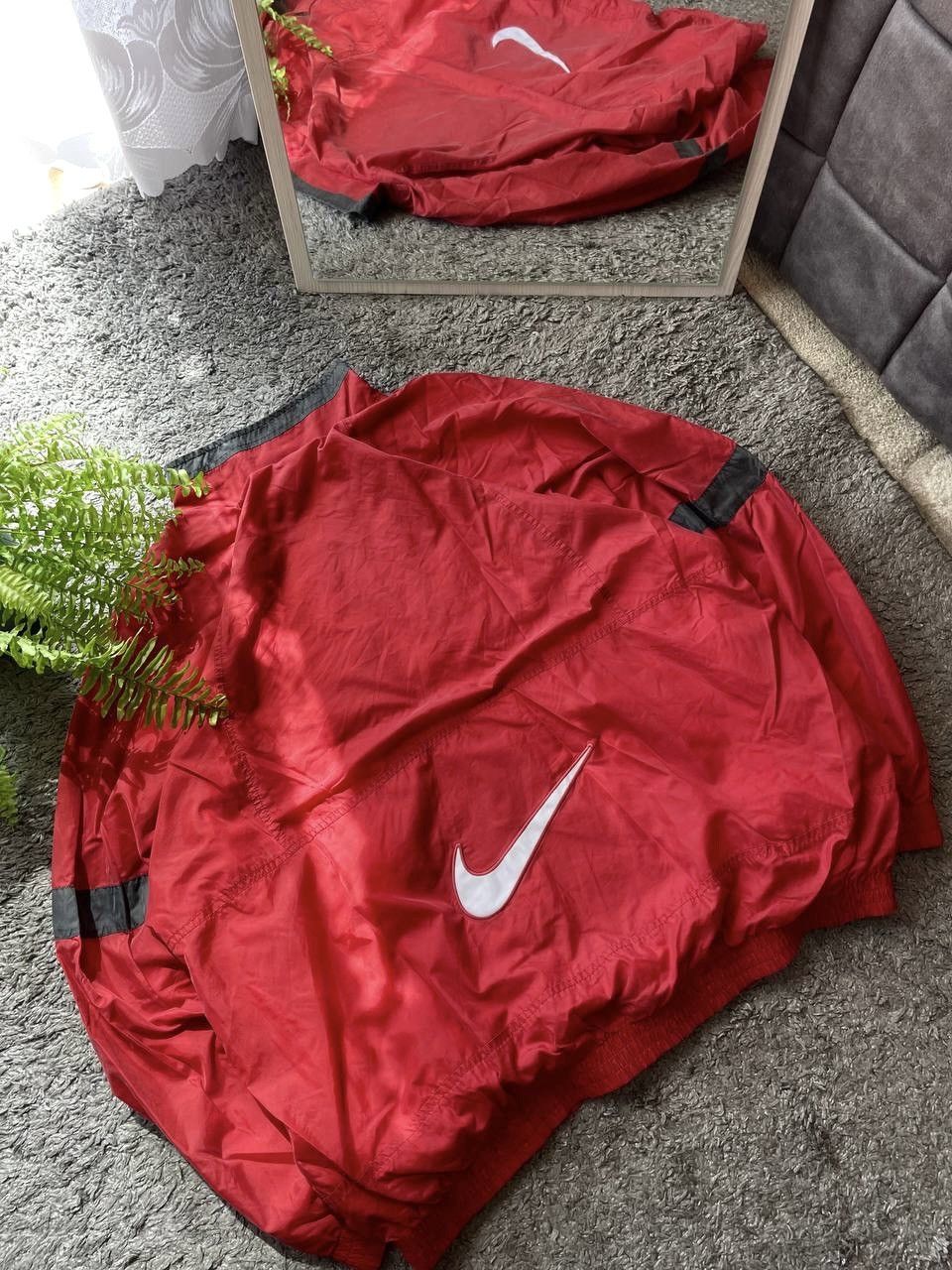 Nike × Vintage 90s Nike Vintage Light Jackets Streetwear Big Logo Swoosh Size US XL / EU 56 / 4 - 2 Thumbnail