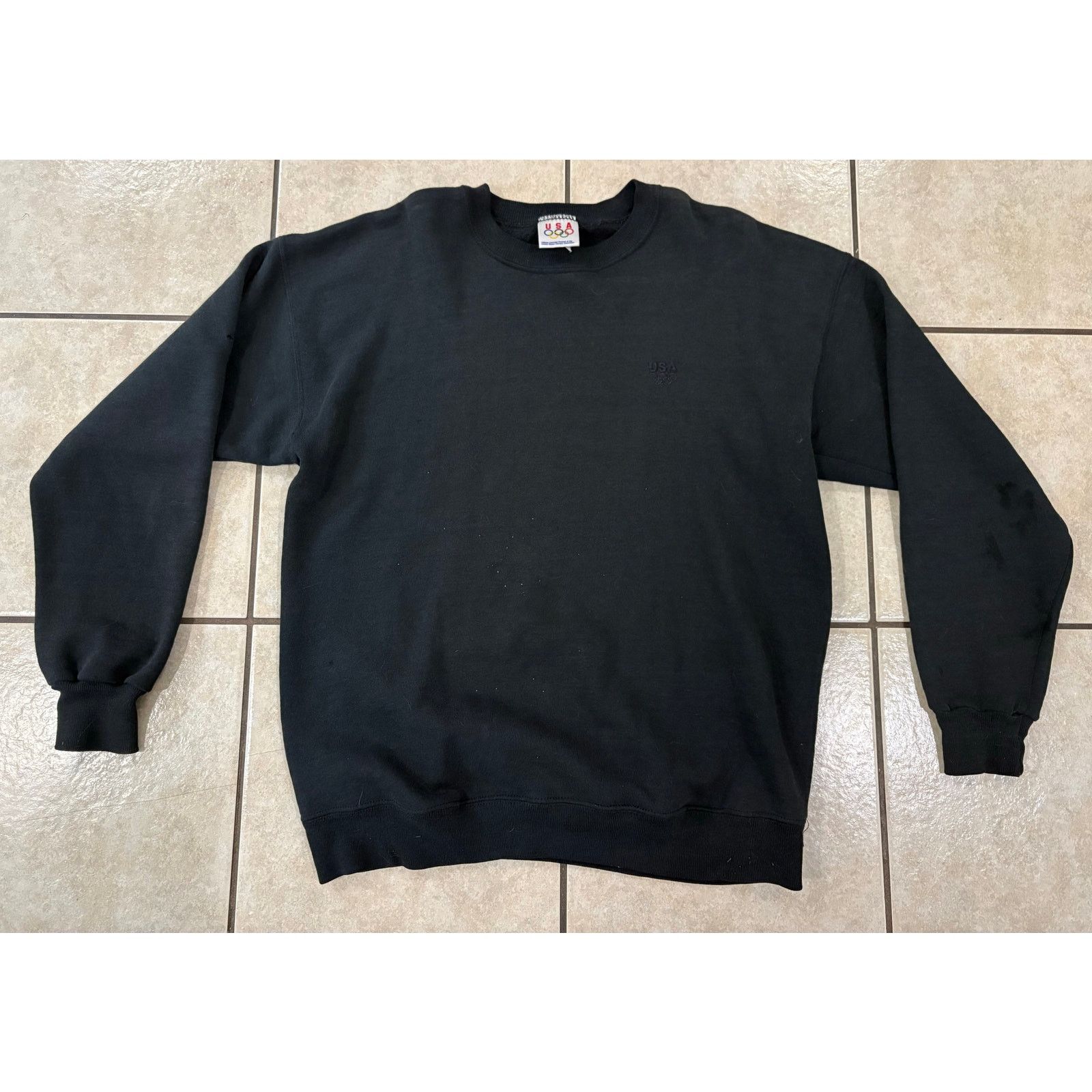 USA Olympics Vintage Olympics USA black crewneck XL Size US XL / EU 56 / 4 - 2 Thumbnail