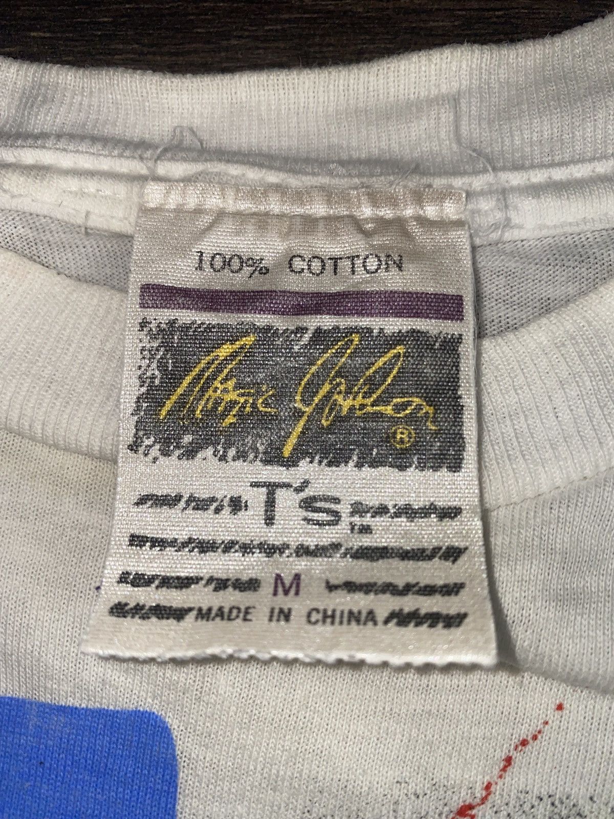 NBA 1990 RARE OILERS WARREN MOON RUN & SHOOT MAGIC JOHNSON SHIRT Size US M / EU 48-50 / 2 - 10 Thumbnail
