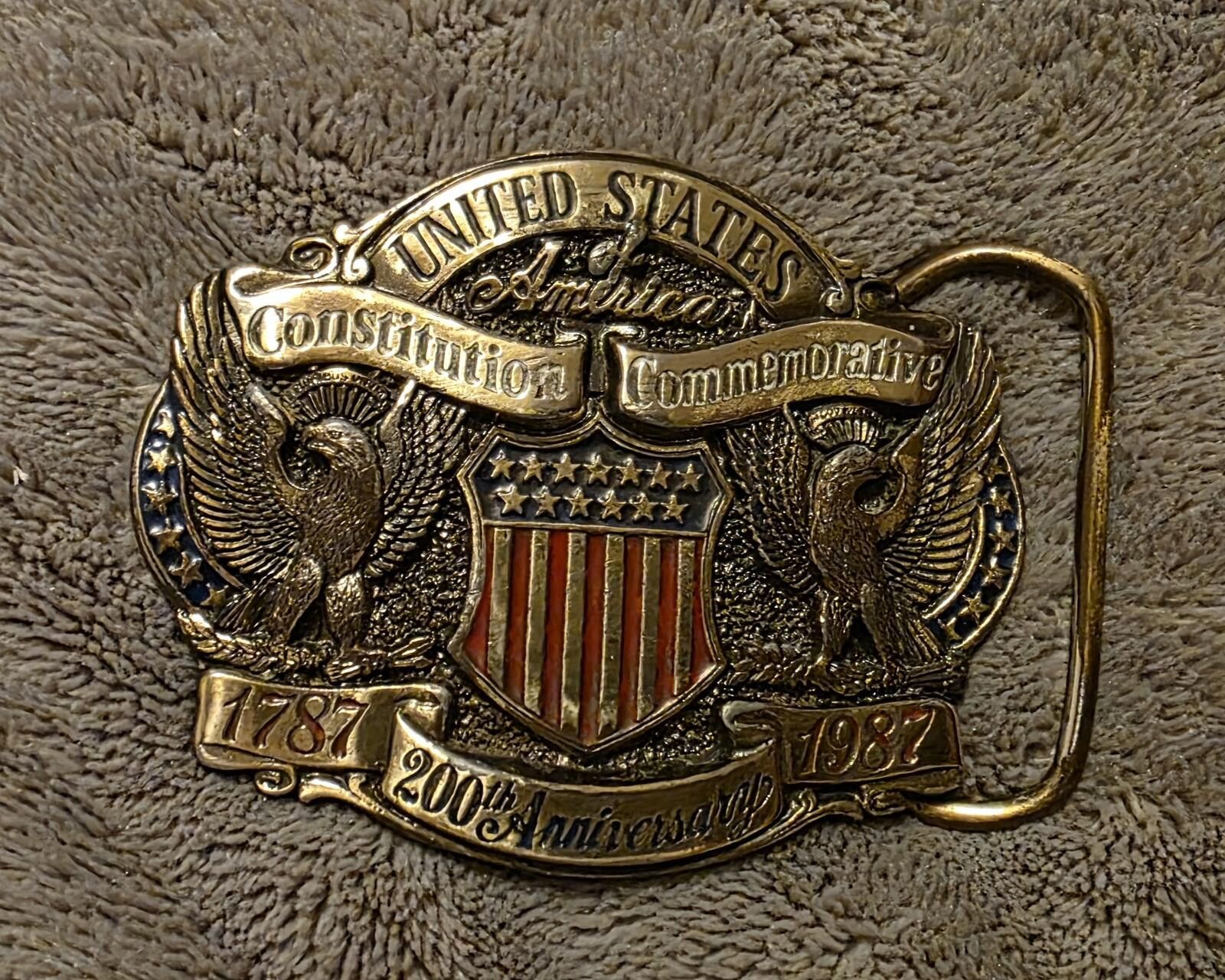 Unknown London U.S. Constitution Belt Buckle 200th Anniversary 1787-1987 Size ONE SIZE - 1 Thumbnail