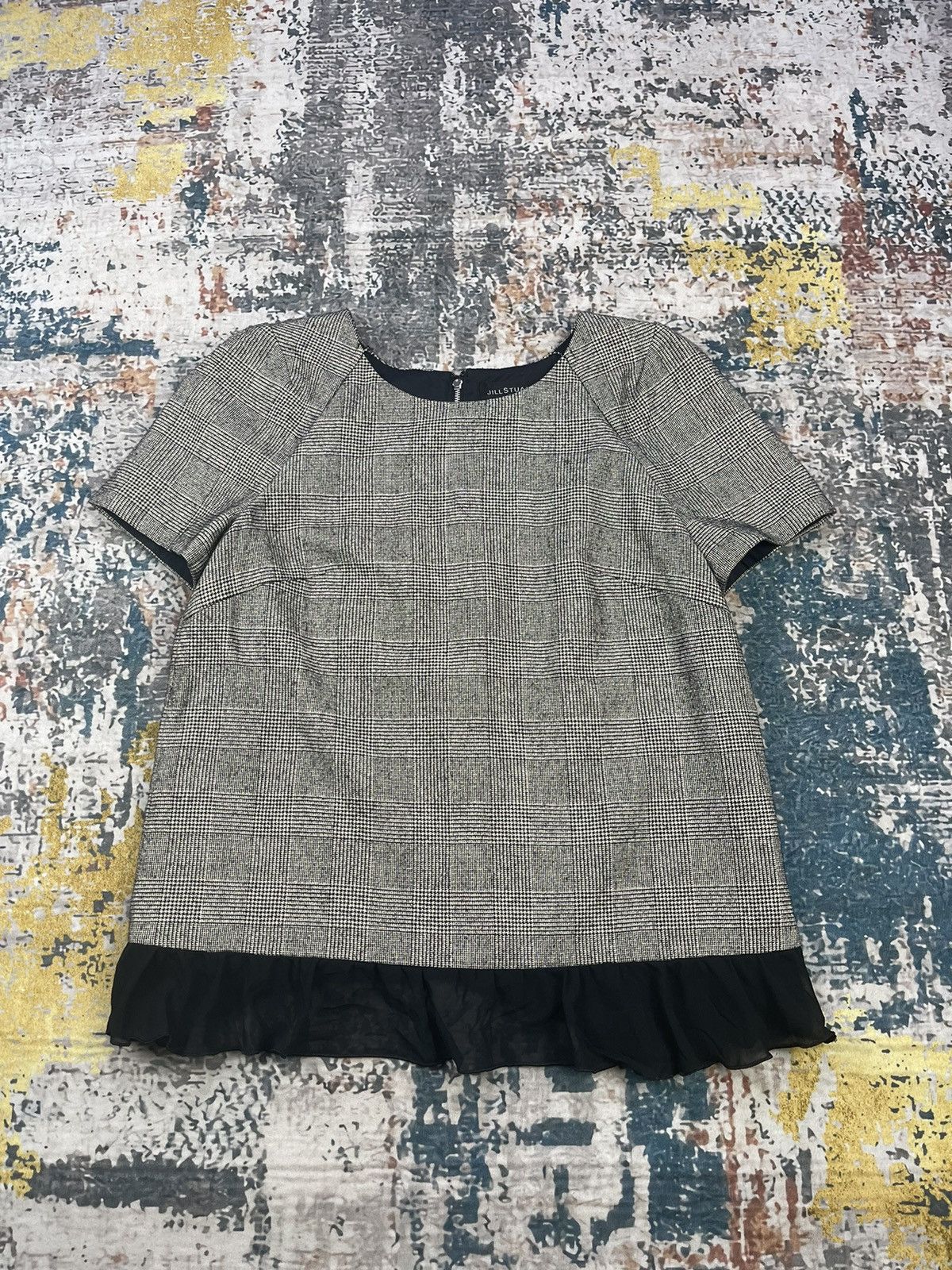 Jil Stuart Jil Stuart Glen Plaid Tweed Peplum Blouse Set Size S / US 4 / IT 40 - 2 Thumbnail