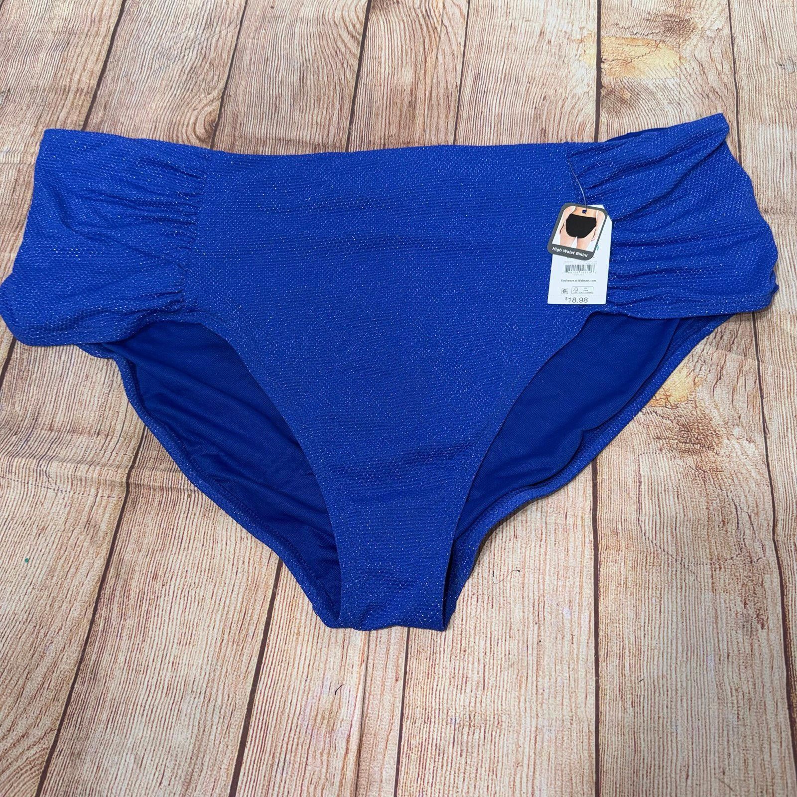 Other Time & Tru 3X High Waist Bikini Bottom NWT Size ONE SIZE - 1 Thumbnail