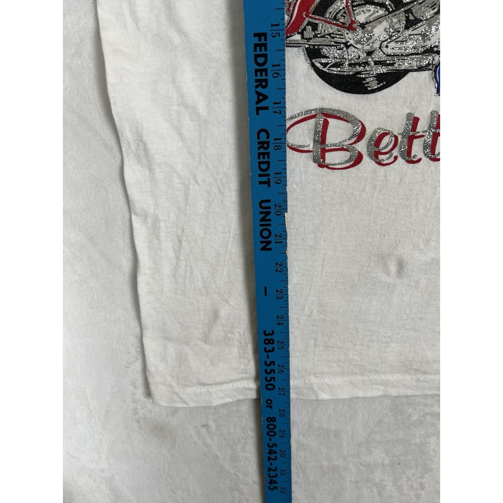 Vintage Vintage 1994 Betty Boop Motorcycle American Flag T-Shirt Wom Size XL / US 12-14 / IT 48-50 - 5 Thumbnail