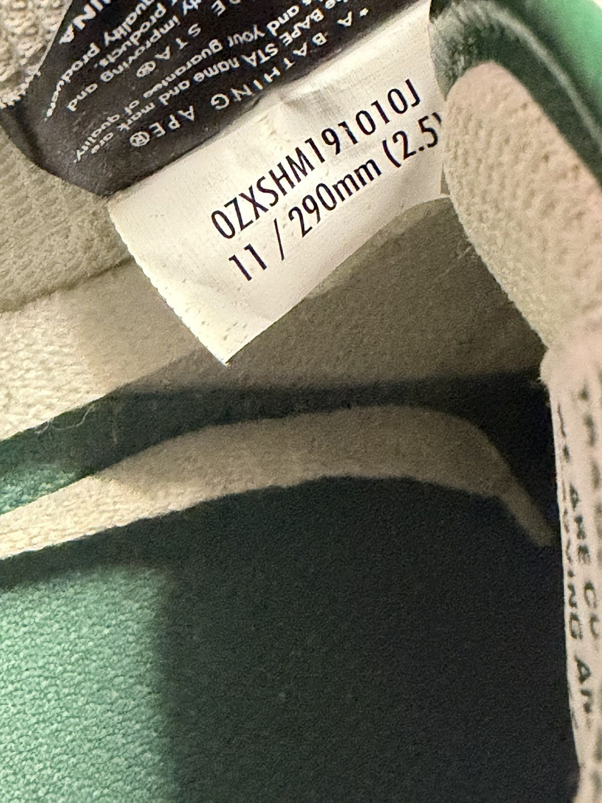 Bape Bapesta Sk8sta Green Grey Size US 11 / EU 44 - 12 Thumbnail