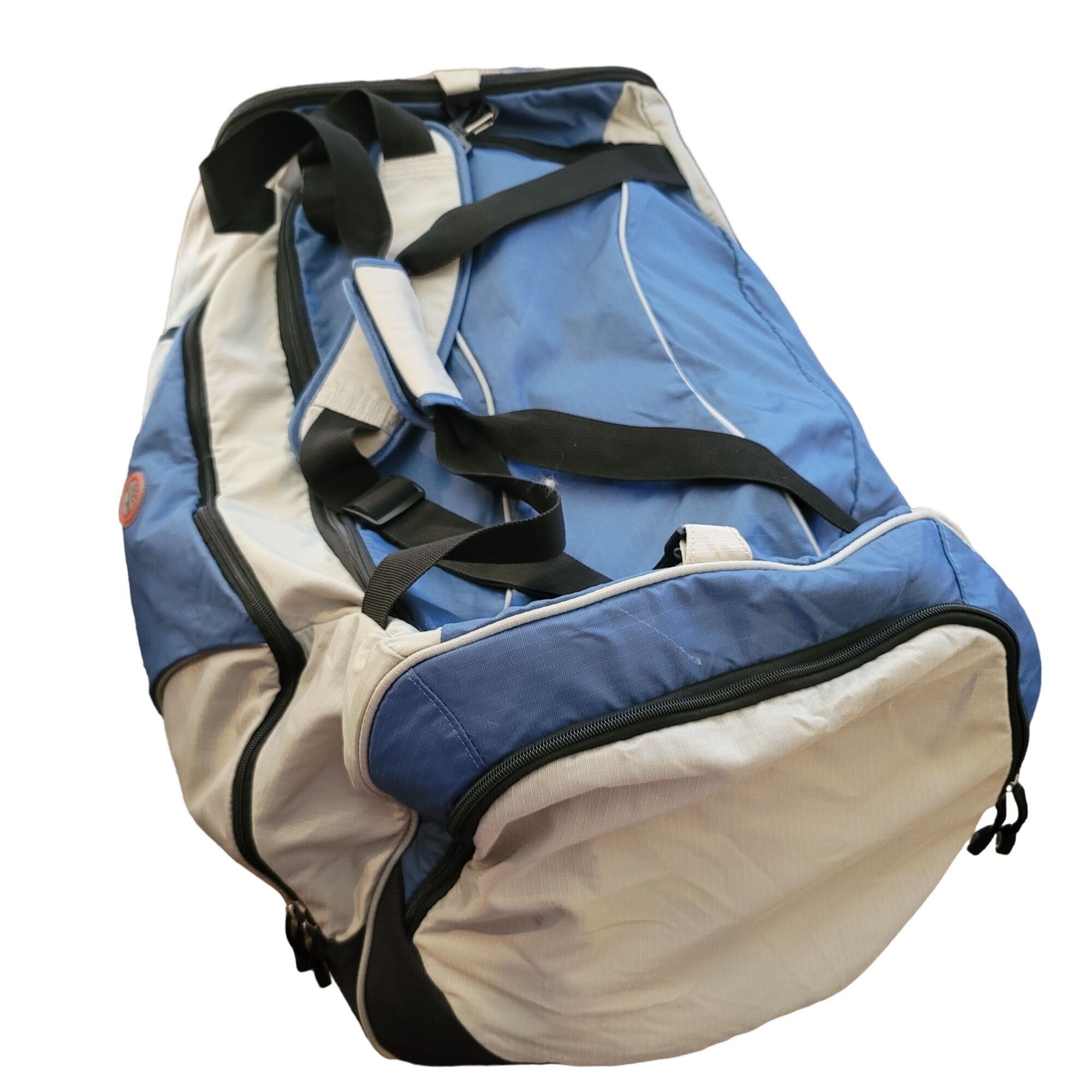 Timberland Timberland Large Blue & Grey Duffel Bag With Multiple Compar Size ONE SIZE - 3 Thumbnail