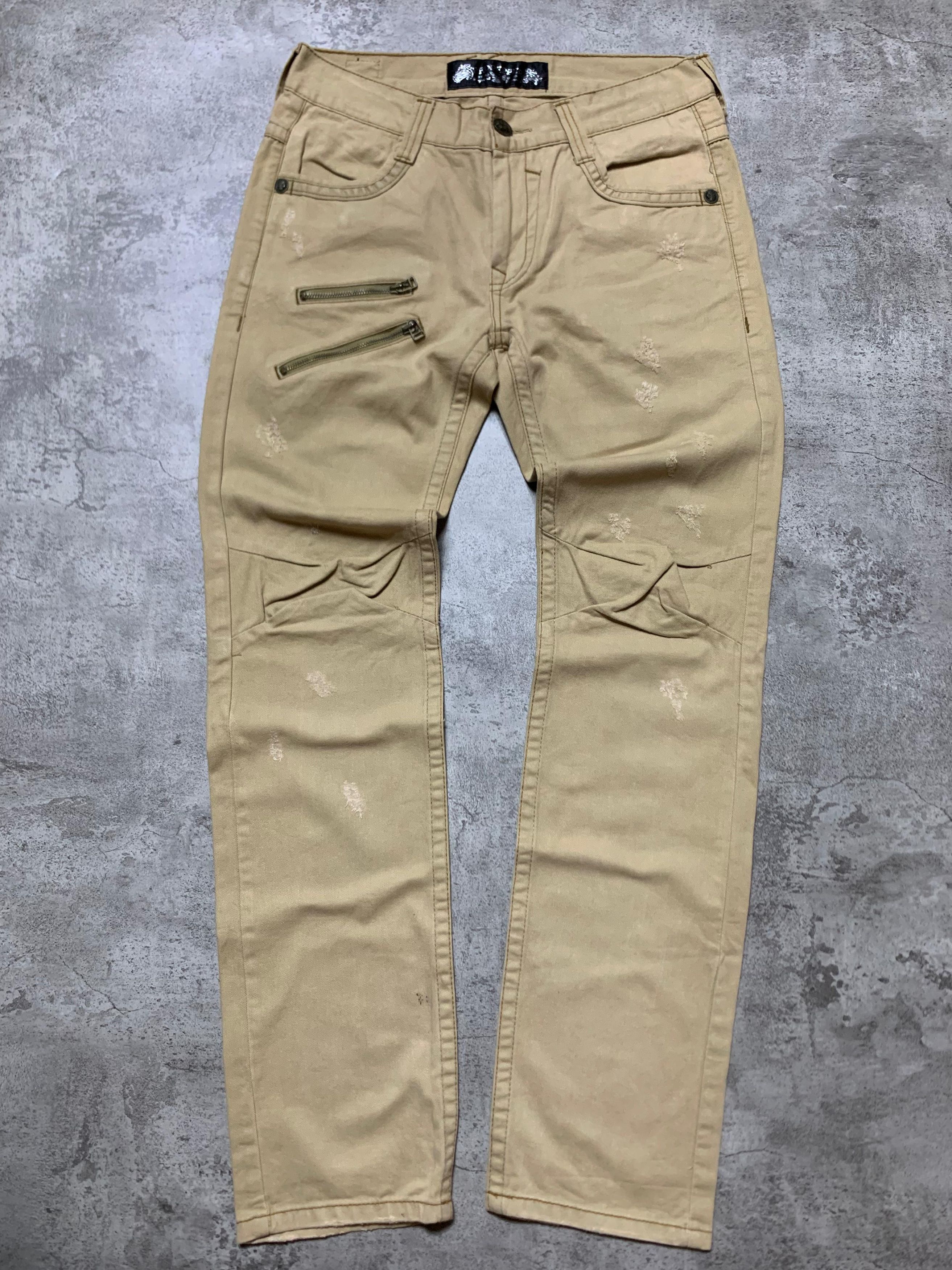 Japanese Brand Redpepper - Distressed Skulls Studded Jeans Pants Size US 34 / EU 50 - 1 Thumbnail