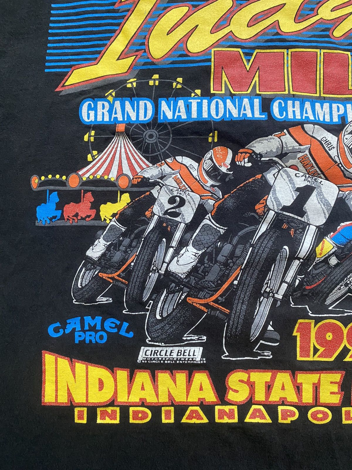 Harley Davidson × Vintage Vintage Motocross Tee Shirt Size US XL / EU 56 / 4 - 6 Thumbnail