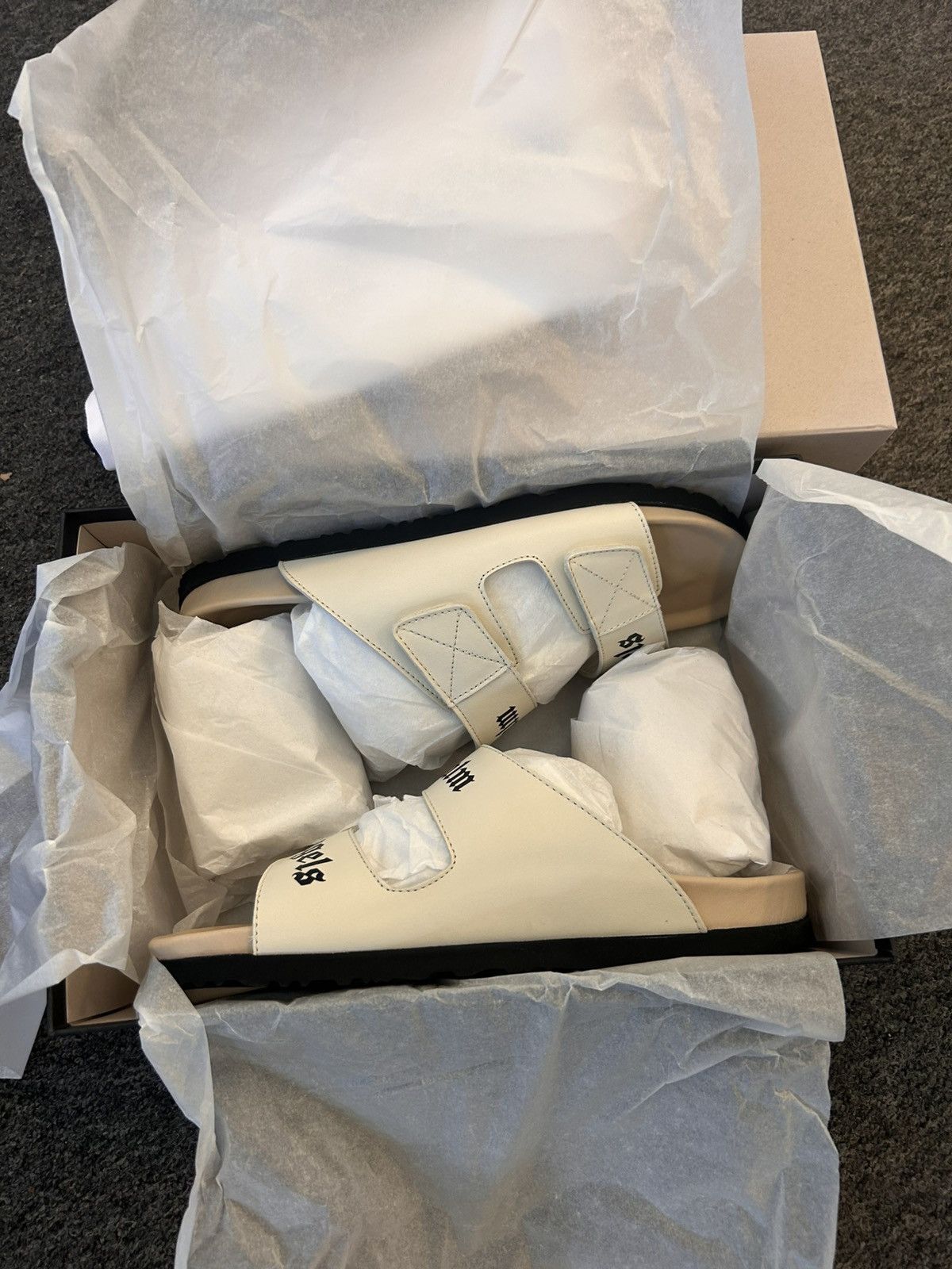 Palm Angels Palm Angels Logo Sandals Size US 11 / EU 44 - 3 Thumbnail