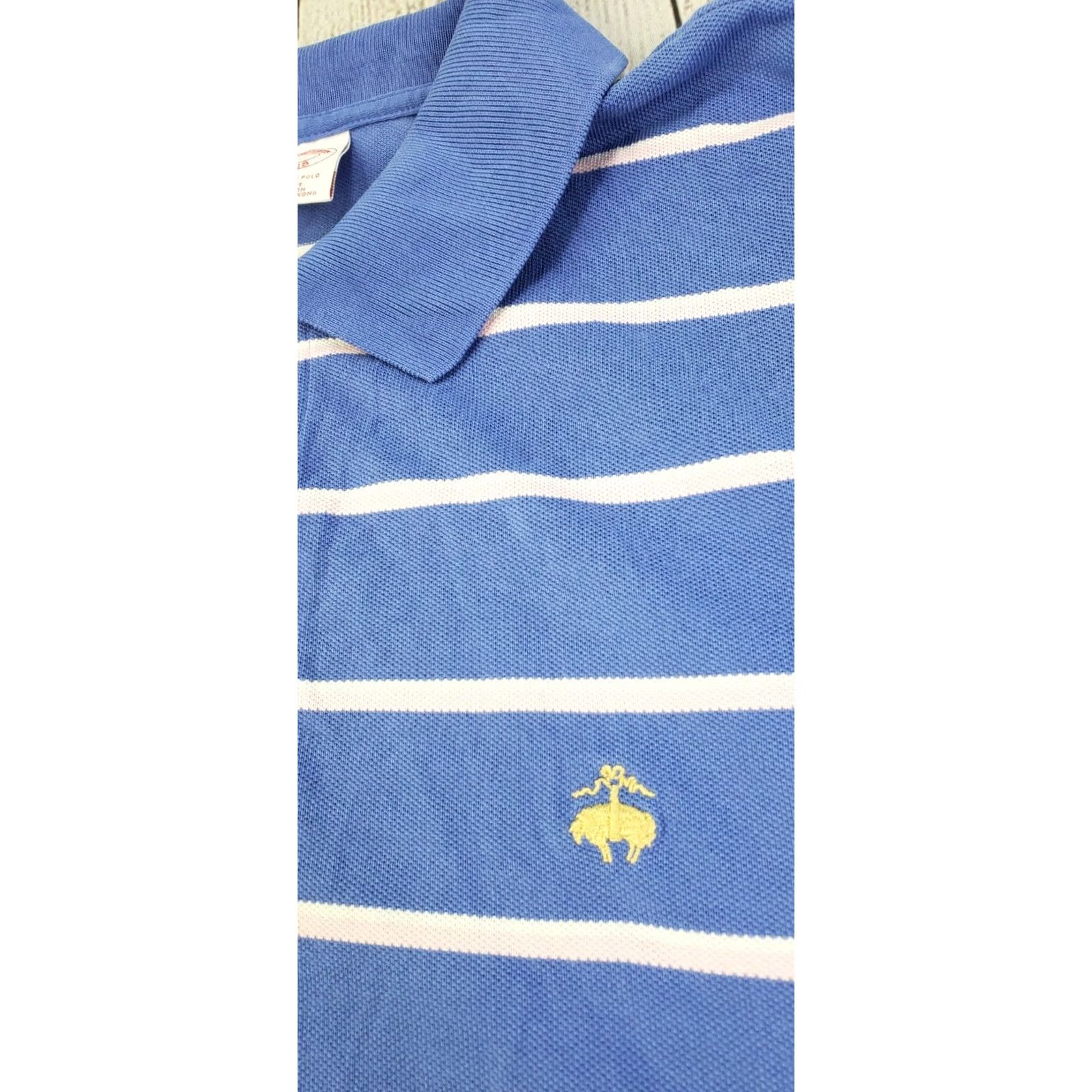 Brooks Brothers Brooks Brothers Polo Shirt Men L Blue Pink Short Sleeve Button-Up Golf Shirts Size US L / EU 52-54 / 3 - 7 Thumbnail