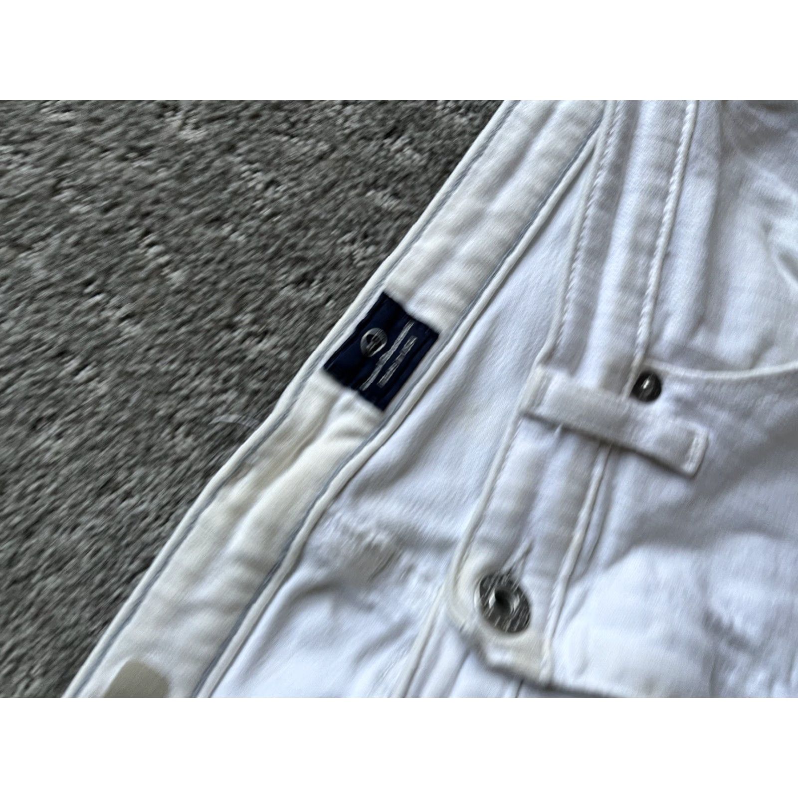 Vintage Adriano Goldschmied The Stilt Cigarette Leg White Jean Wash 30 Made USA AG Size 30" / US 8 / IT 44 - 6 Thumbnail