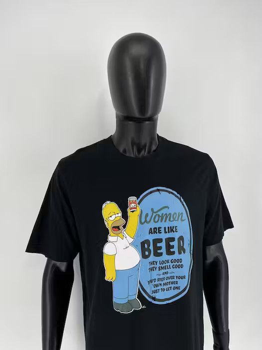 Other Vintage The Simpsons "Women Are Like BEER" T-Shirt Movie Size US XL / EU 56 / 4 - 9 Thumbnail