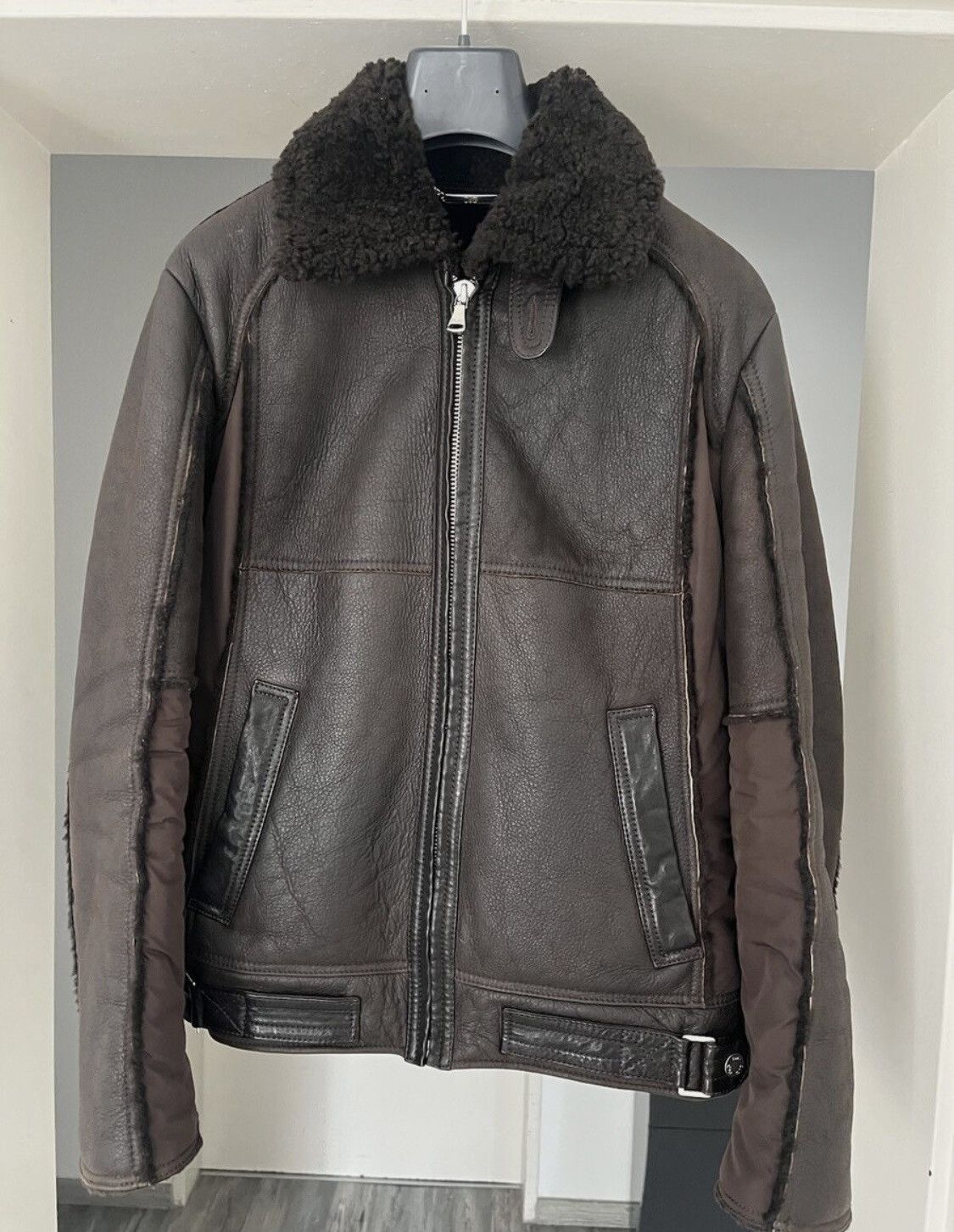Dolce & Gabbana VINTAGE AVIATOR SHEARLING JACKET Size US M / EU 48-50 / 2 - 5 Thumbnail