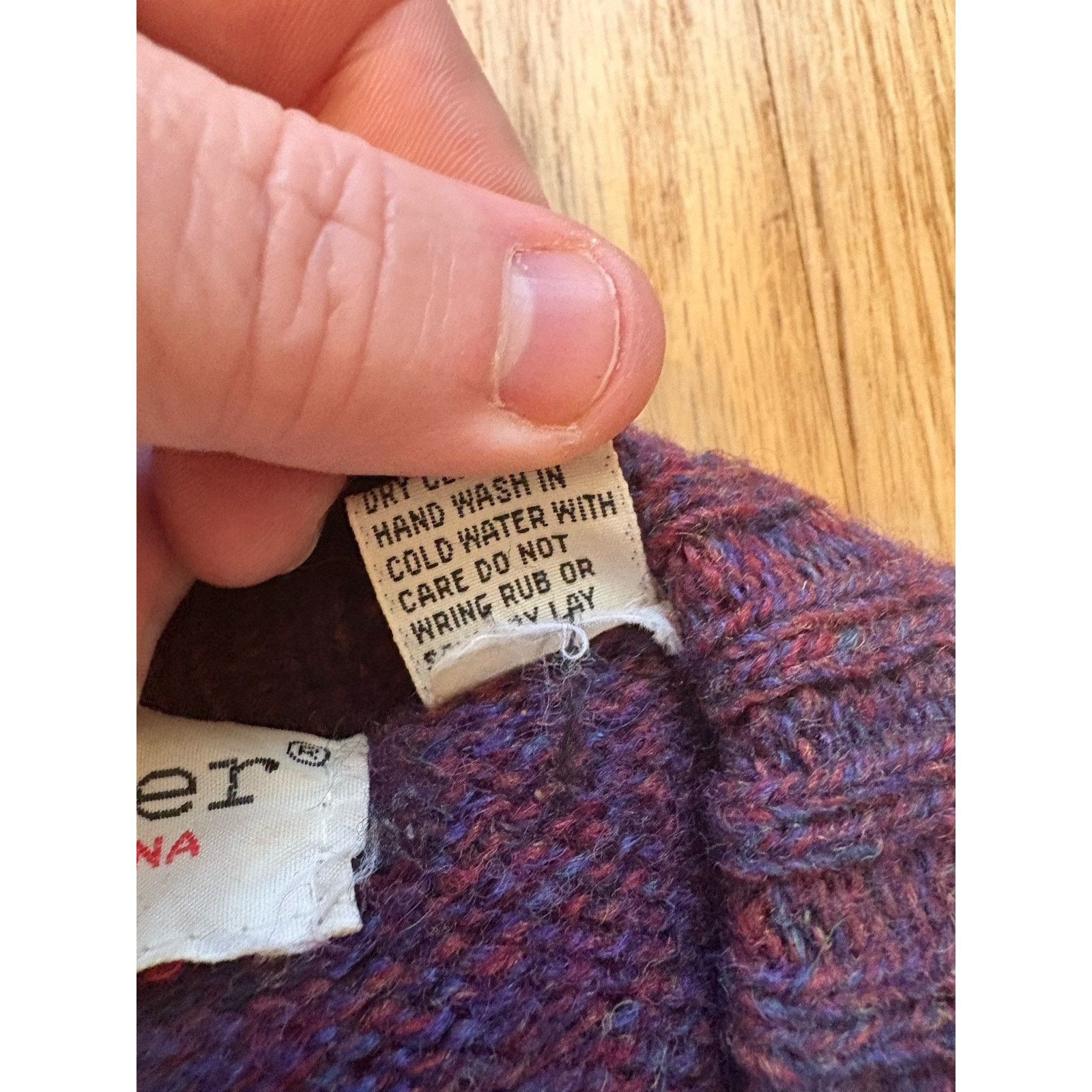 Parker VTG Parker of Vienna Men's Crewneck 100% Shetland Wool Size US L / EU 52-54 / 3 - 7 Thumbnail