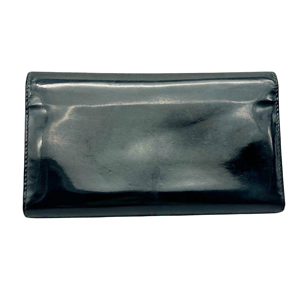 Gucci Gucci Patent Leather Long Wallet Black Unisex Size ONE SIZE - 3 Thumbnail