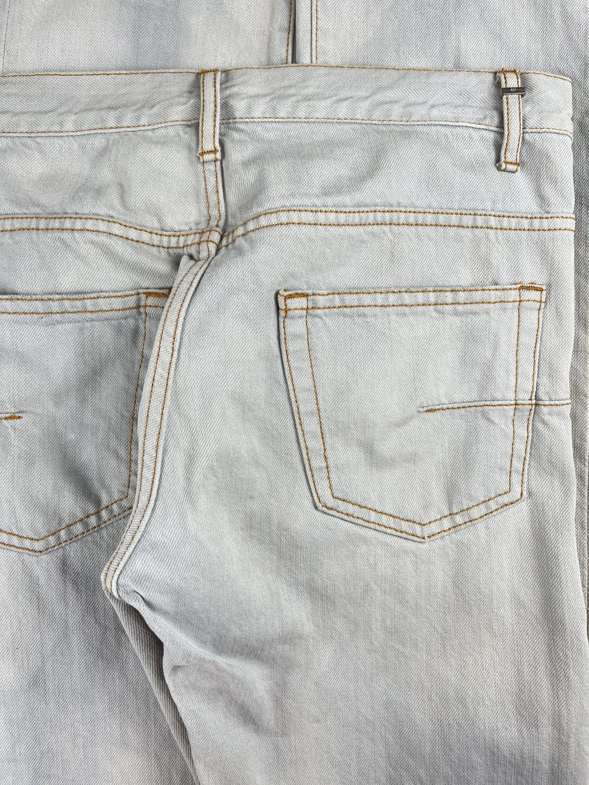 Dior SS08 Dior Homme Unaltered Bleached Marble Denim Jeans Size US 28 / EU 44 - 4 Thumbnail