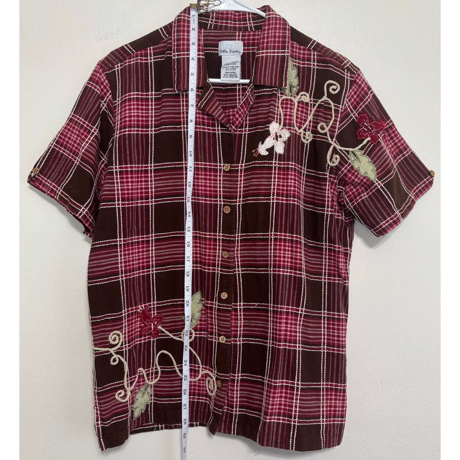 Other Bobbie Brooks Plaid Embroidered Shirt - Size Large Size L / US 10 / IT 46 - 3 Thumbnail