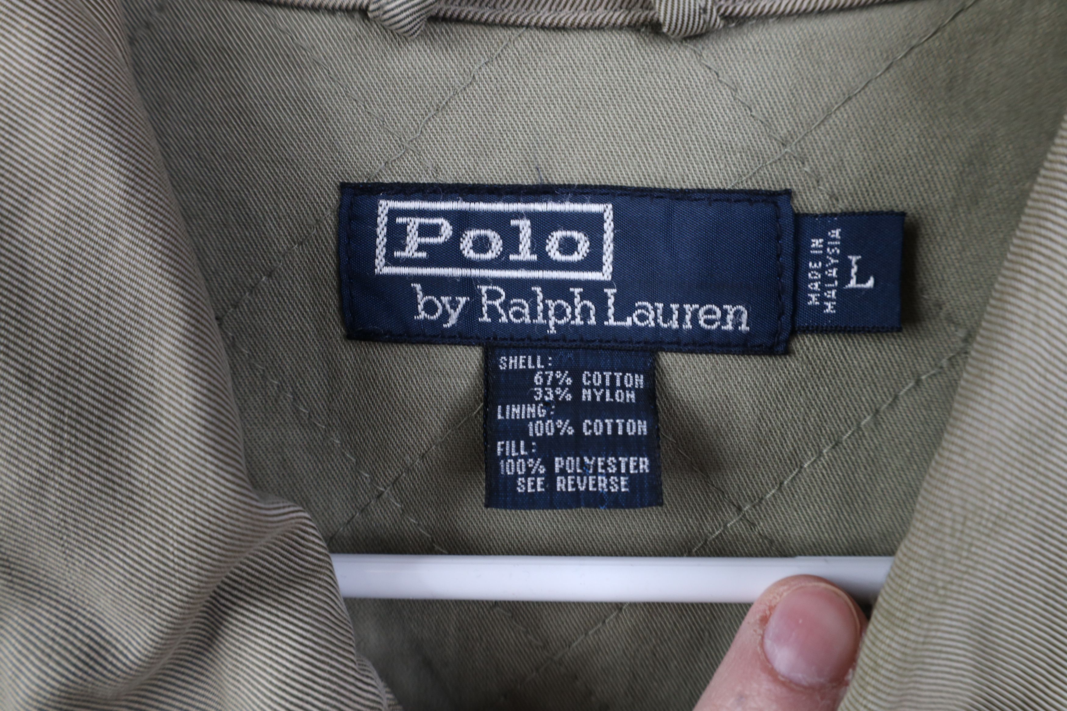 Ralph Lauren Vintage 90s Ralph Lauren Quilted Chore Barn Jacket Beige Size US L / EU 52-54 / 3 - 9 Thumbnail