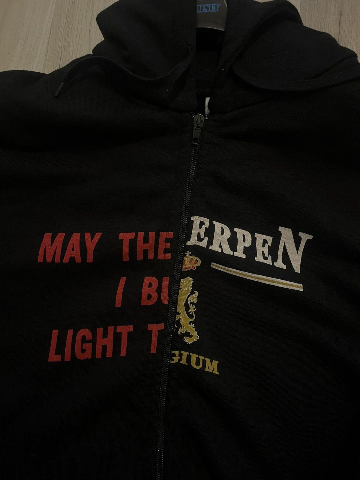 Vetements Vetements AW17 May The Bridges Antwerpen Split Zip-up Hoodie Size US L / EU 52-54 / 3 - 2 Thumbnail