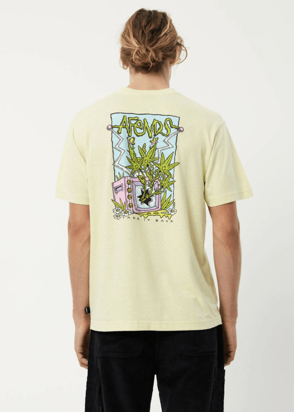 Afends BNWT Afends - Take It Back - Hemp Weed Yellow T-Shirt Medium Size US M / EU 48-50 / 2 - 14 Thumbnail