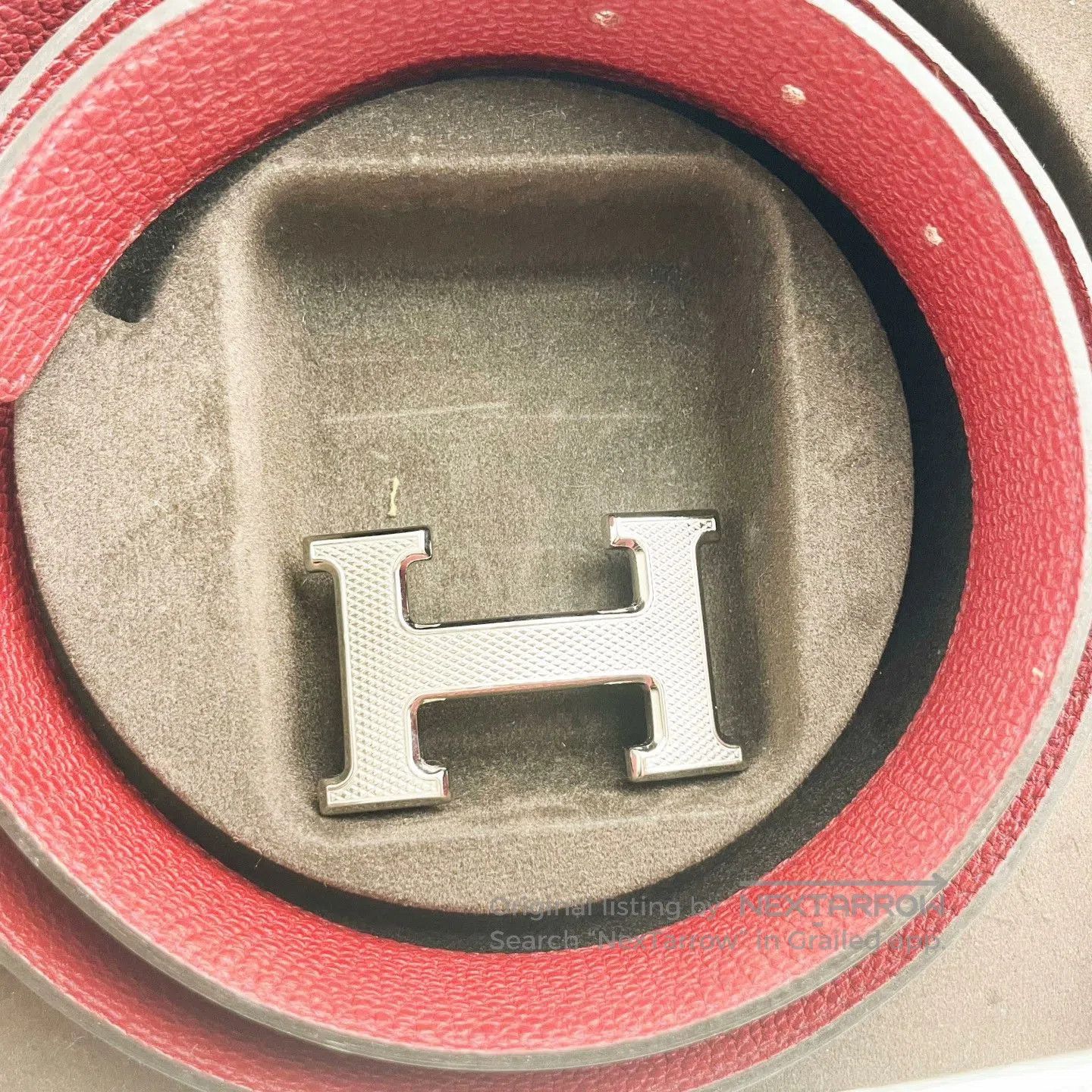 Hermes Hermes Double-Sided H Belt Silver Buckle. Size ONE SIZE - 2 Thumbnail
