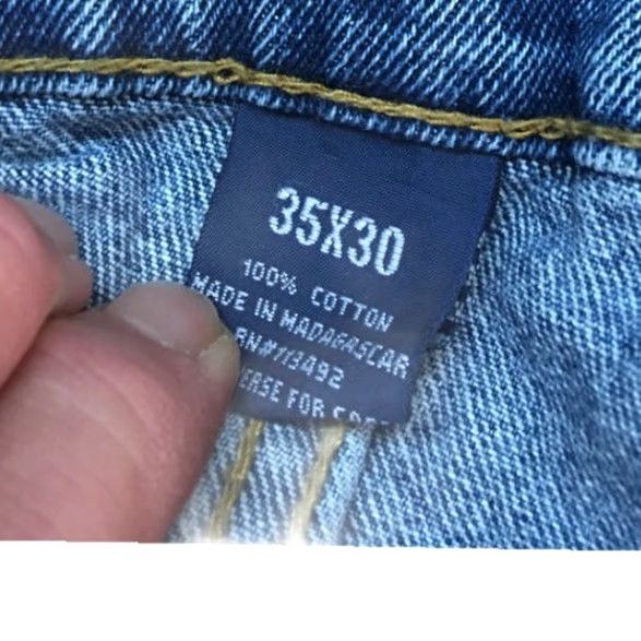 J Brand RK Brand Mens Jeans Regular Straight Denim Size 35 Blue 36X30 Size US 35 - 7 Thumbnail