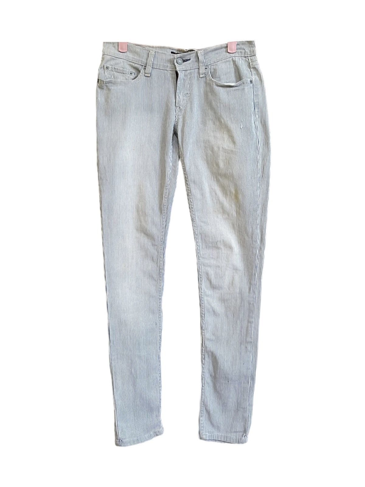 image of Levis x Levis Vintage Clothing Vintage Levi’S Too Superlow 524 White Tab Striped Down Jeans in Blue