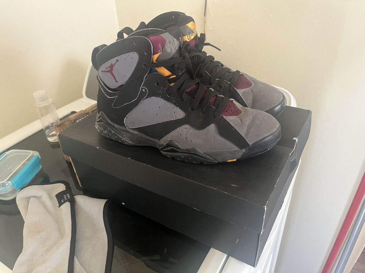 image of Jordan Nike Air Jordan 7 Retro Bordeaux Shoes in Black, Men's (Size 10)