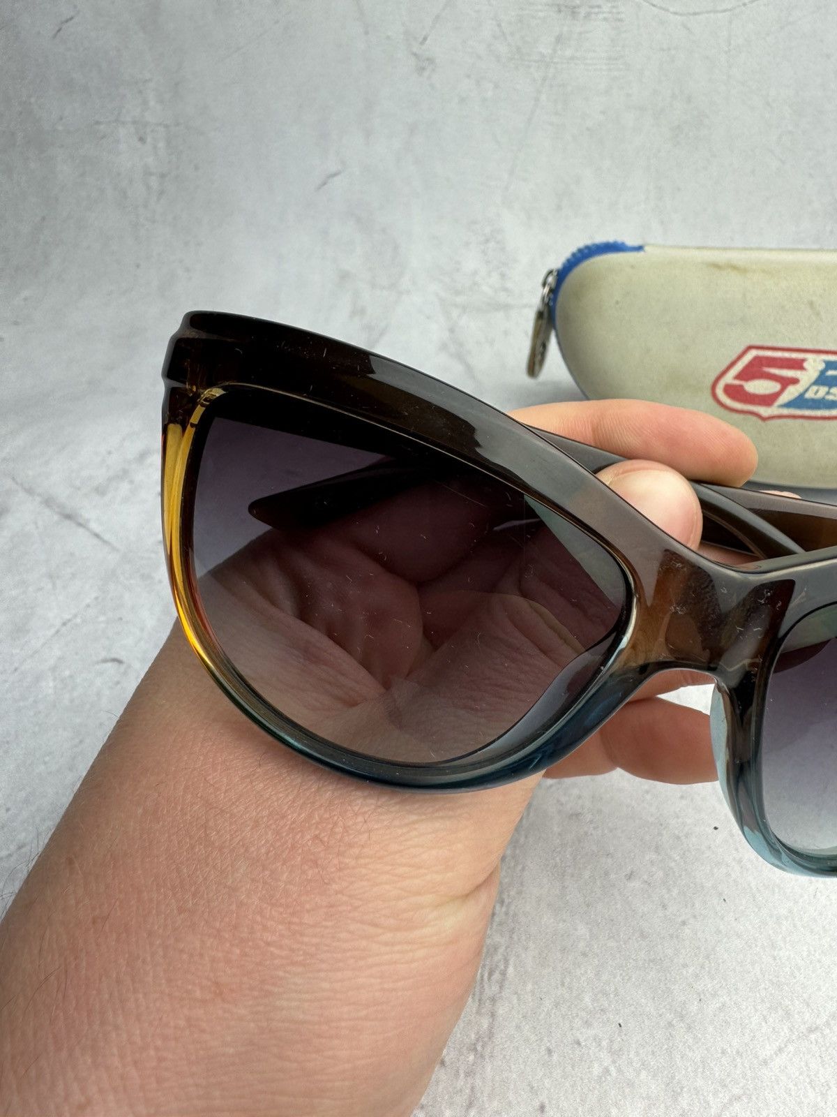 Diesel Sunglasses Vintage Eyewear Logo Y2K Case