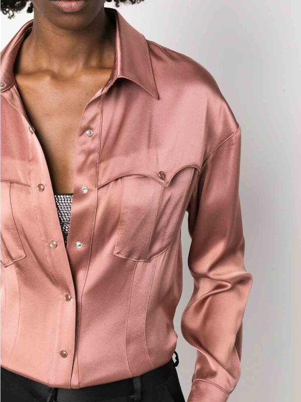 Tom Ford o1y0226 Solid Color Shirt in Antique Rose Size S / US 4 / IT 40 - 2 Thumbnail