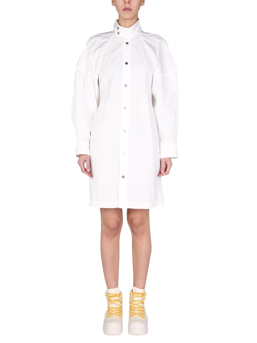 Bottega Veneta o1y0725 Turtleneck Mini Dress in White Size XS / US 0-2 / IT 36-38 - 1 Thumbnail
