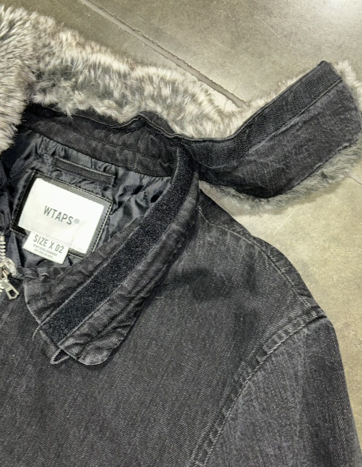 Wtaps Wtaps Denim Quilted Jacket w/ Detachable Fur Collar Size US M / EU 48-50 / 2 - 5 Thumbnail