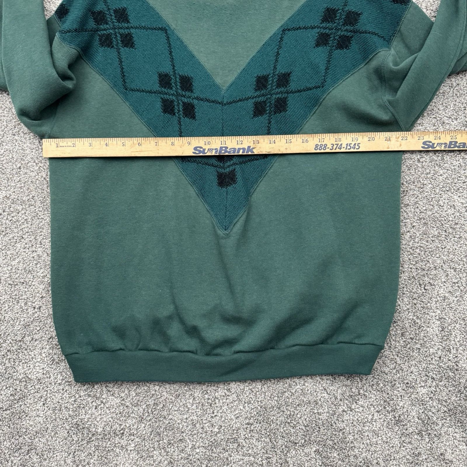 Other 90s Vintage Sweatshirt Women Large Grandpacore Argyle Ribbed Size L / US 10 / IT 46 - 4 Thumbnail