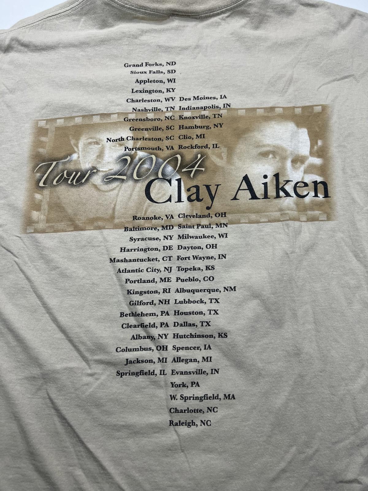 Other Clay Aiken 2004 Tour Vintage T-Shirt Size ONE SIZE - 8 Thumbnail