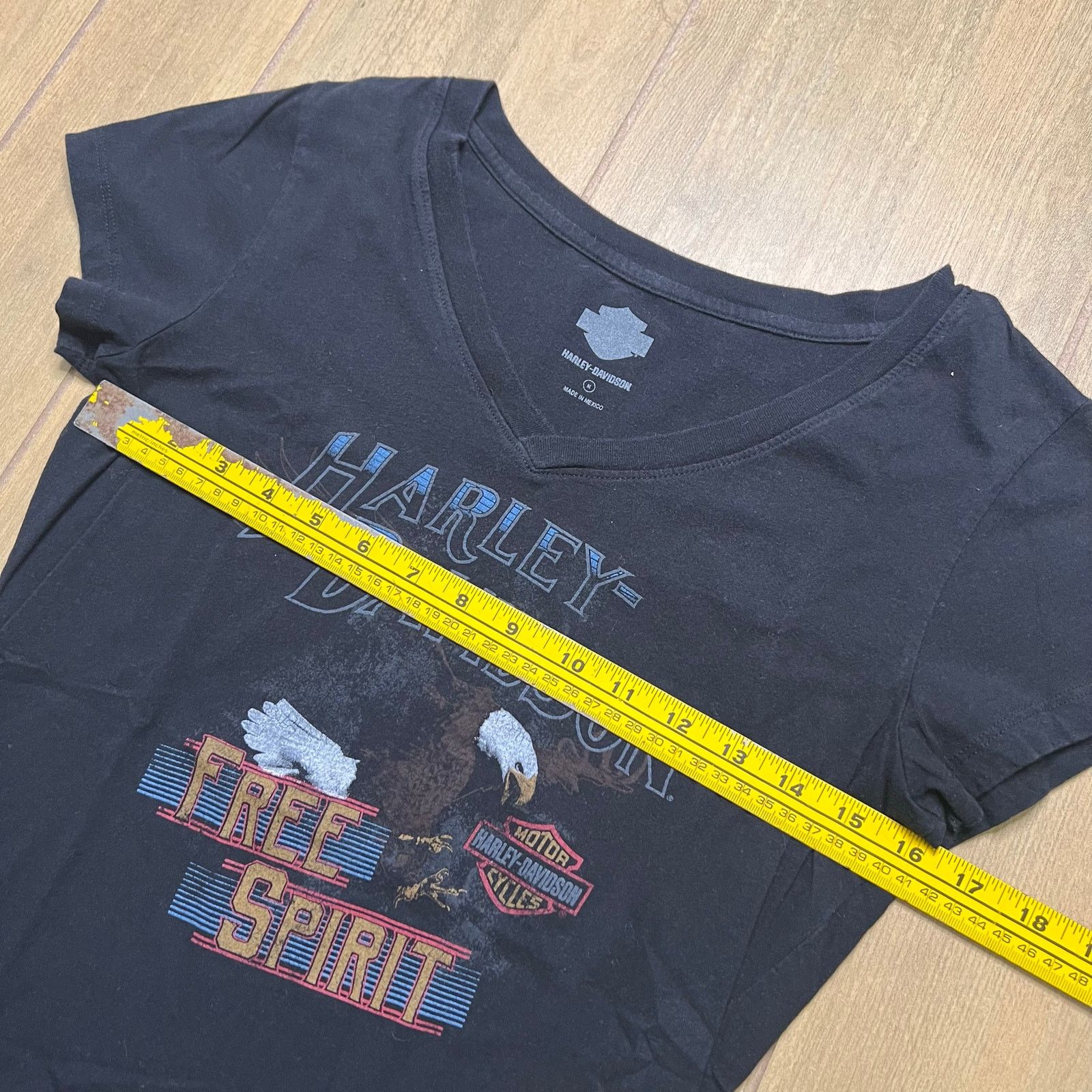 Harley Davidson Y2K Harley-Davidson "Free Spirit" women's V-neck t-shirt M Size M / US 6-8 / IT 42-44 - 6 Thumbnail