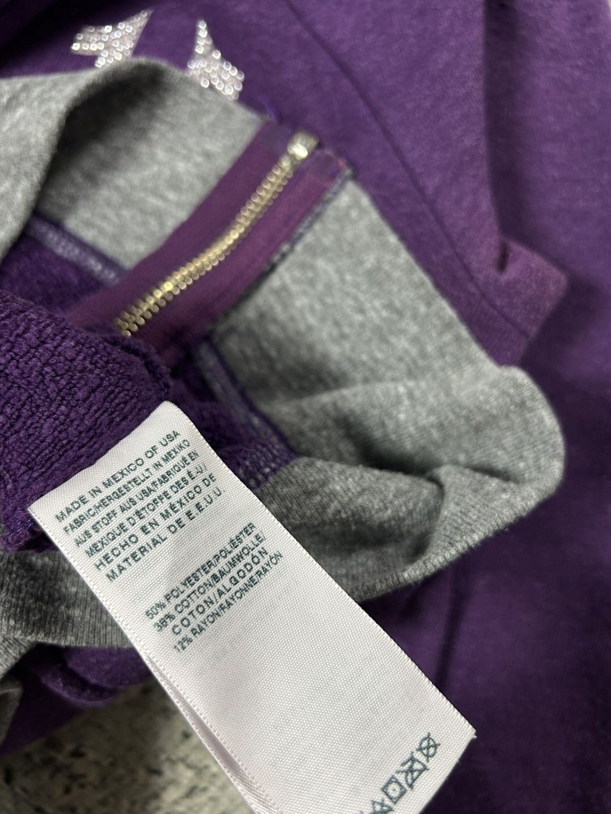 True Religion True Religion vintage zip hoodie purple Rhinestones Y2K Size S / US 4 / IT 40 - 7 Thumbnail