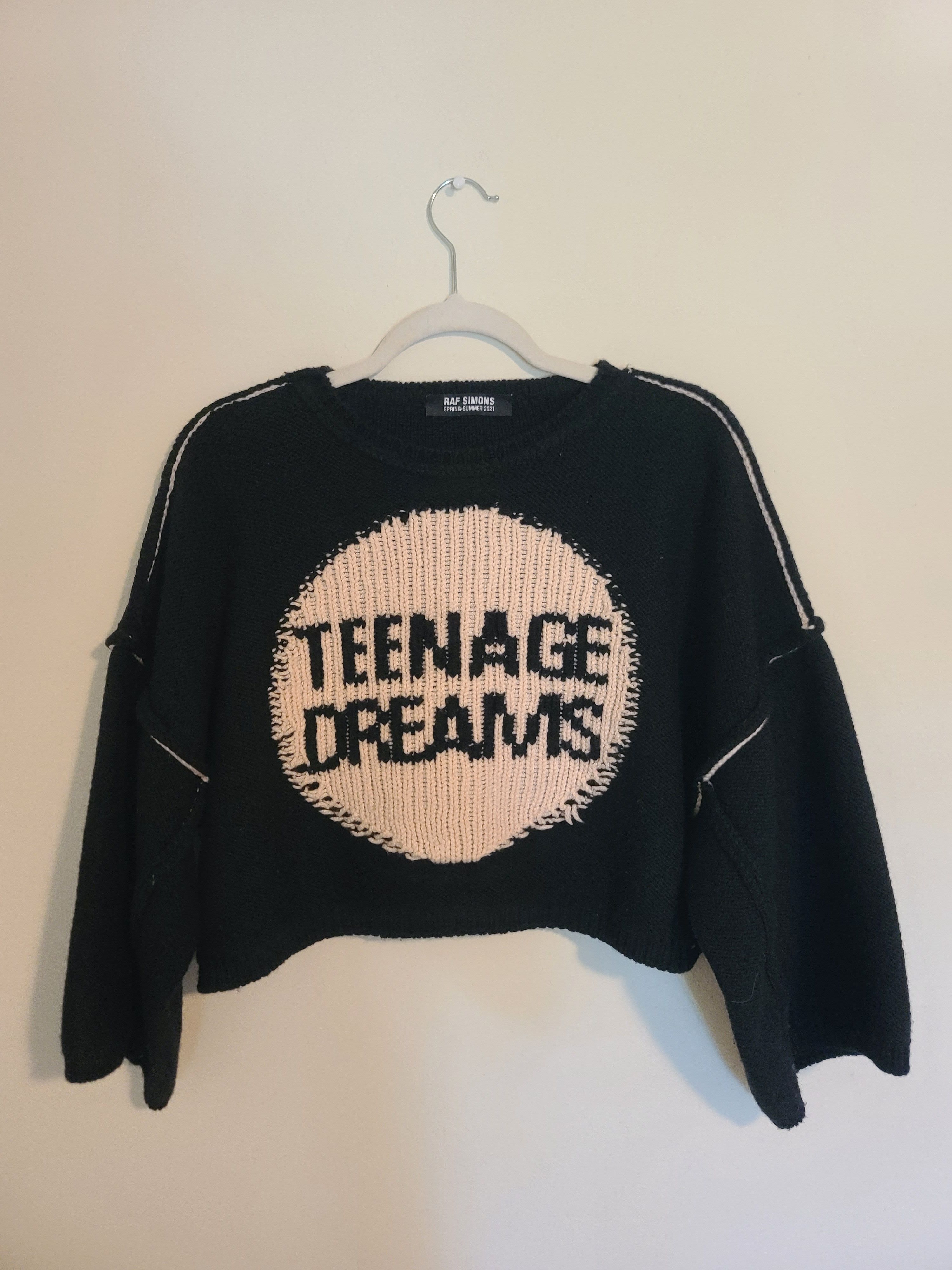 Raf Simons Teenage Dreams cropped sweater Size US M / EU 48-50 / 2 - 1 Thumbnail