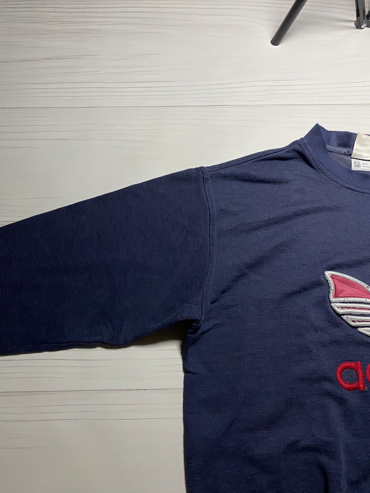 Adidas × Vintage Vintage Adidas Big Logo box fit faded oversize sweatshirt Size US S / EU 44-46 / 1 - 9 Thumbnail