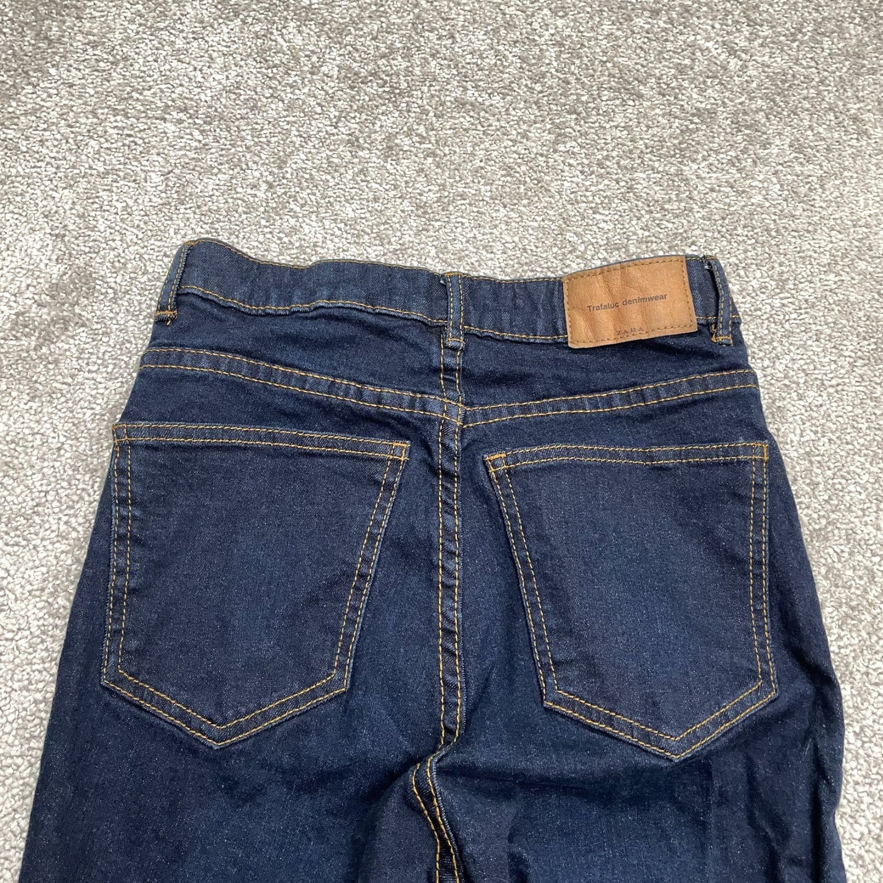 Zara VINTAGE Zara Skinny Denim Jeans Womens 2 Blue Dark Wash Mid Rise Casual 26in Inseam Size 26" / US 2 / IT 38 - 4 Thumbnail
