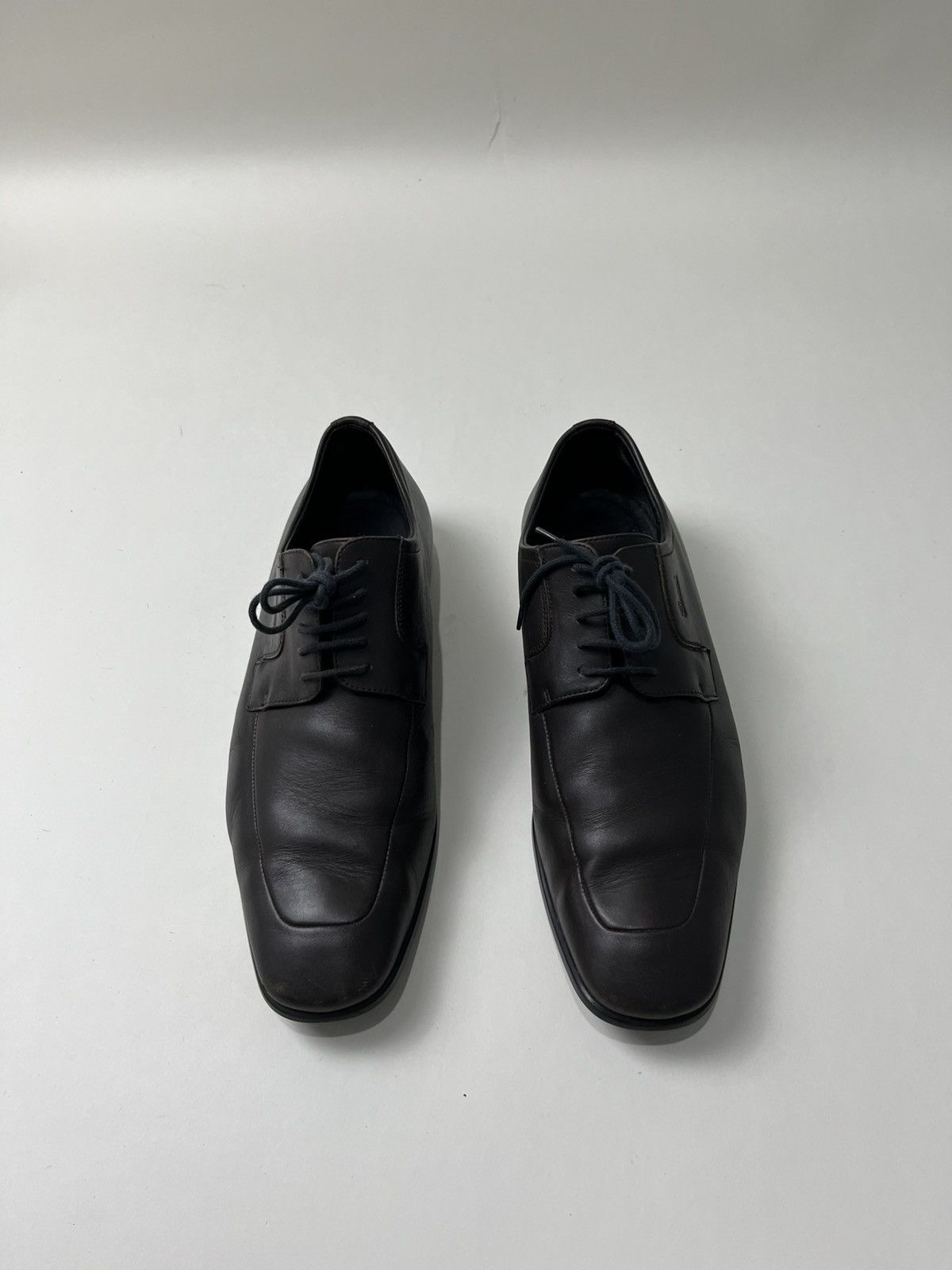 Gucci Leather Oxfods Shoes in Brown, Men's (Size 6)