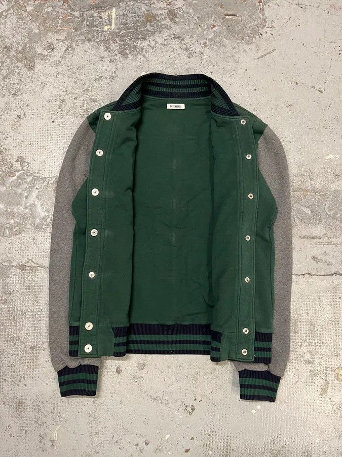 Dirk Bikkembergs 2000s Bikkembergs Teddy Green & Grey Bomber Jacket Size US S / EU 44-46 / 1 - 8 Thumbnail