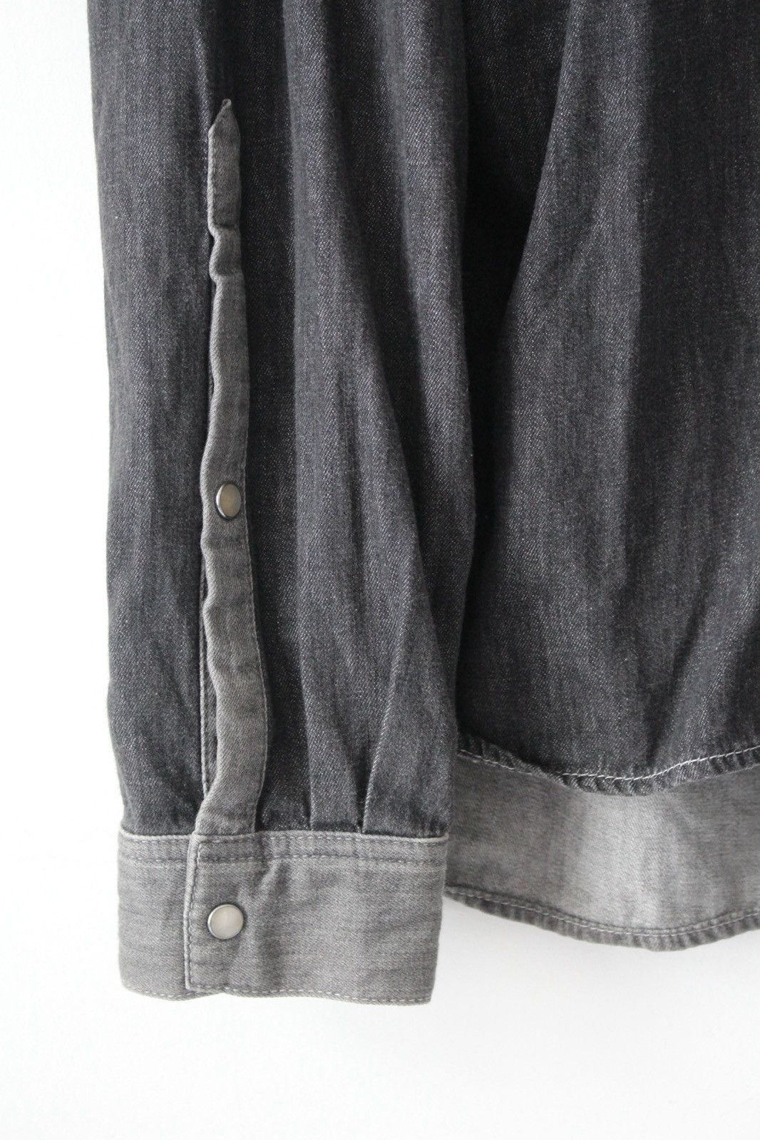 Maison MIHARA YASUHIRO 2010S MIHARAYASUHIRO DECONSTRUCTED 2 TONE DENIM SHIRT Size US L / EU 52-54 / 3 - 6 Thumbnail