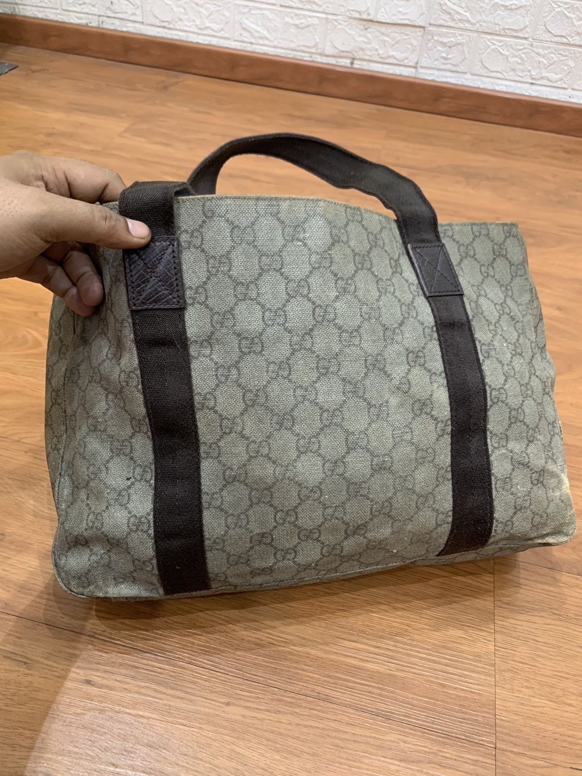 Gucci Vintage Gucci GG monogram canvas tote bag Size ONE SIZE - 6 Thumbnail