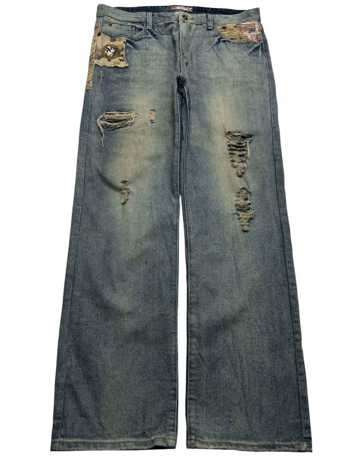 Tornado Mart ❗️BIG SIZE❗️GRUNGE APACHE VINTAGE & DENIM GS-115 MUDMAX CRAZY Size US 39 - 1 Thumbnail