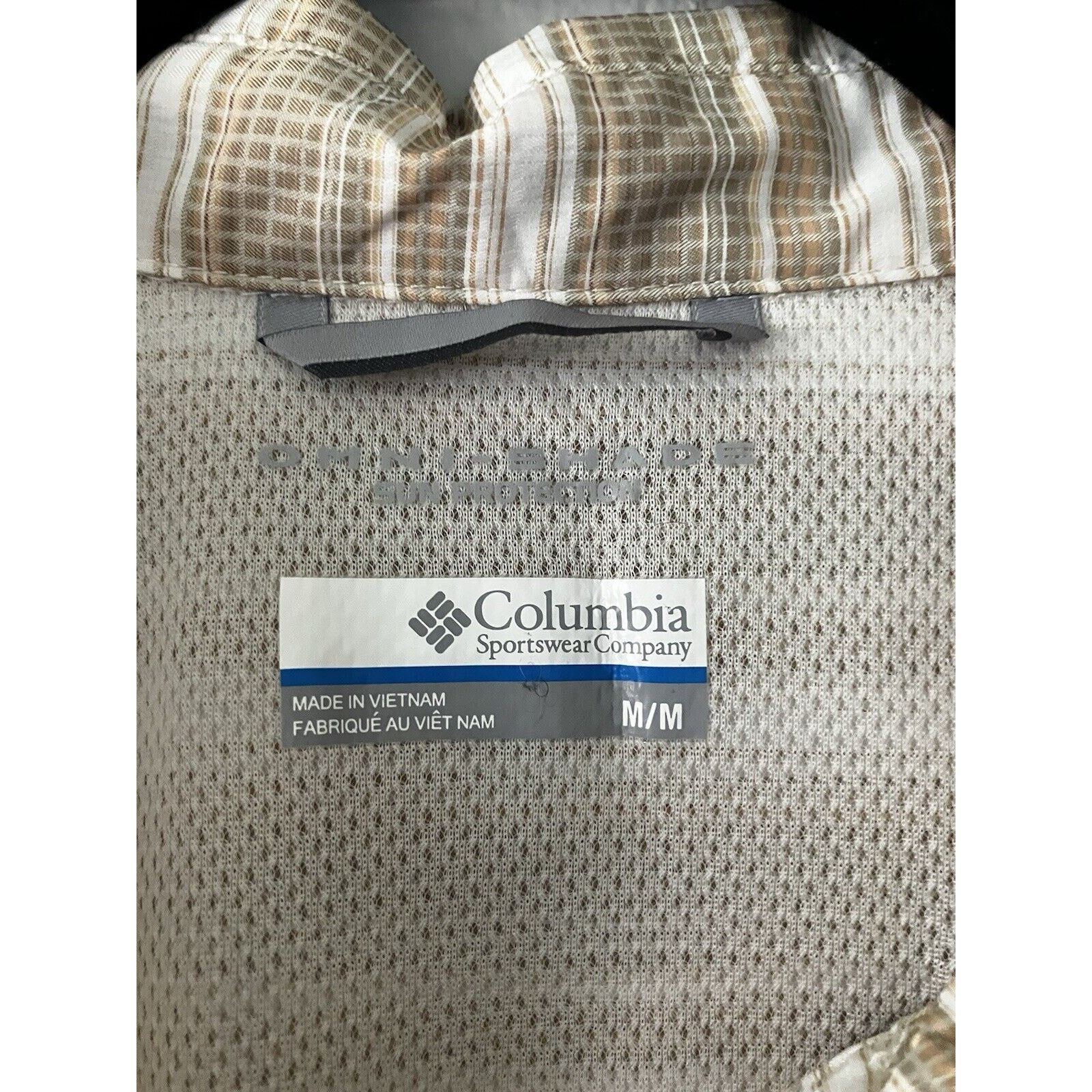 Columbia Columbia Button Up Shirt Women's Med Beige white Long Sleeve Size M / US 6-8 / IT 42-44 - 5 Thumbnail