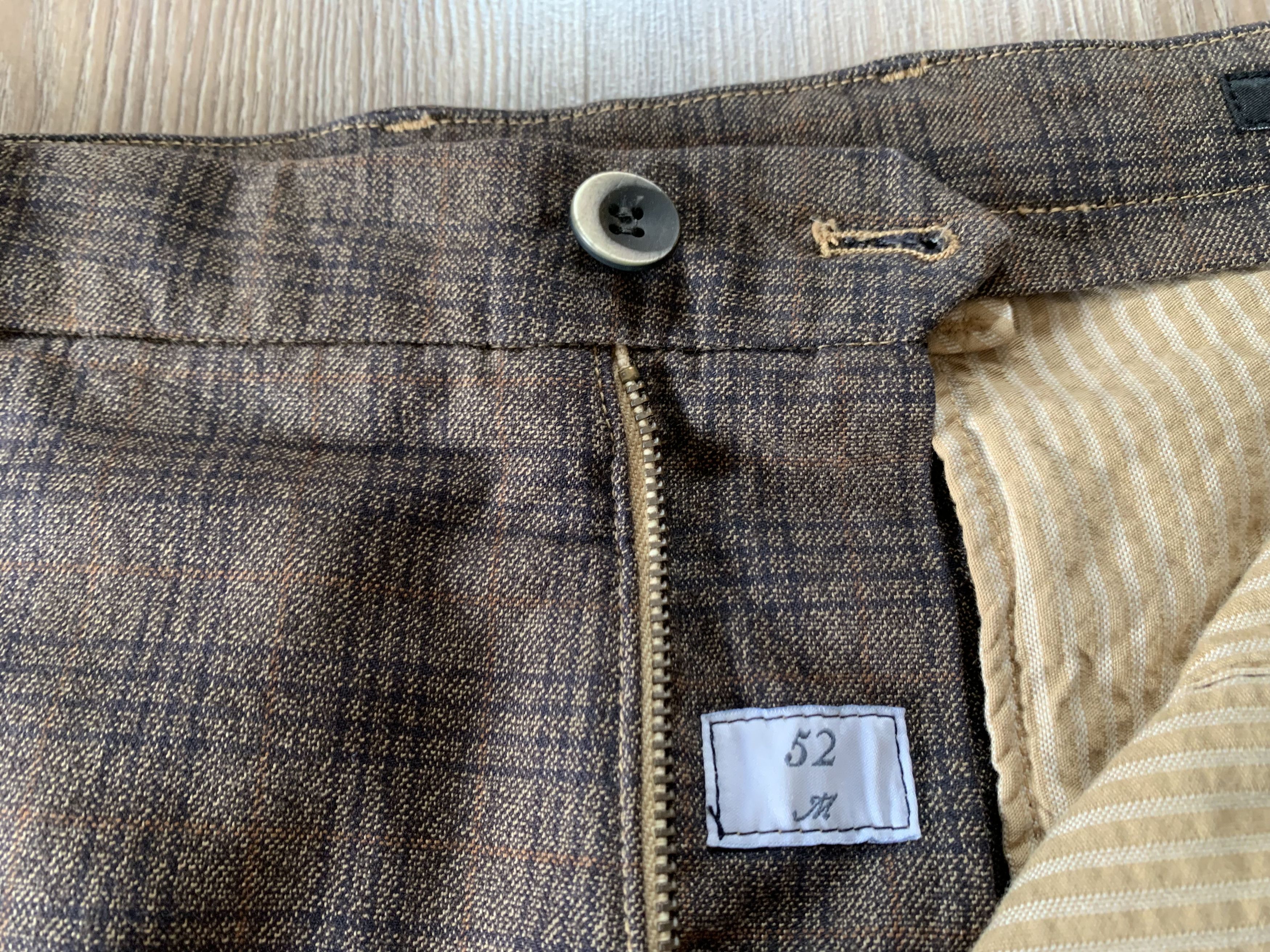 Mason's Masons Milano Style Cotton Plaid Pants Size US 36 / EU 52 - 5 Thumbnail