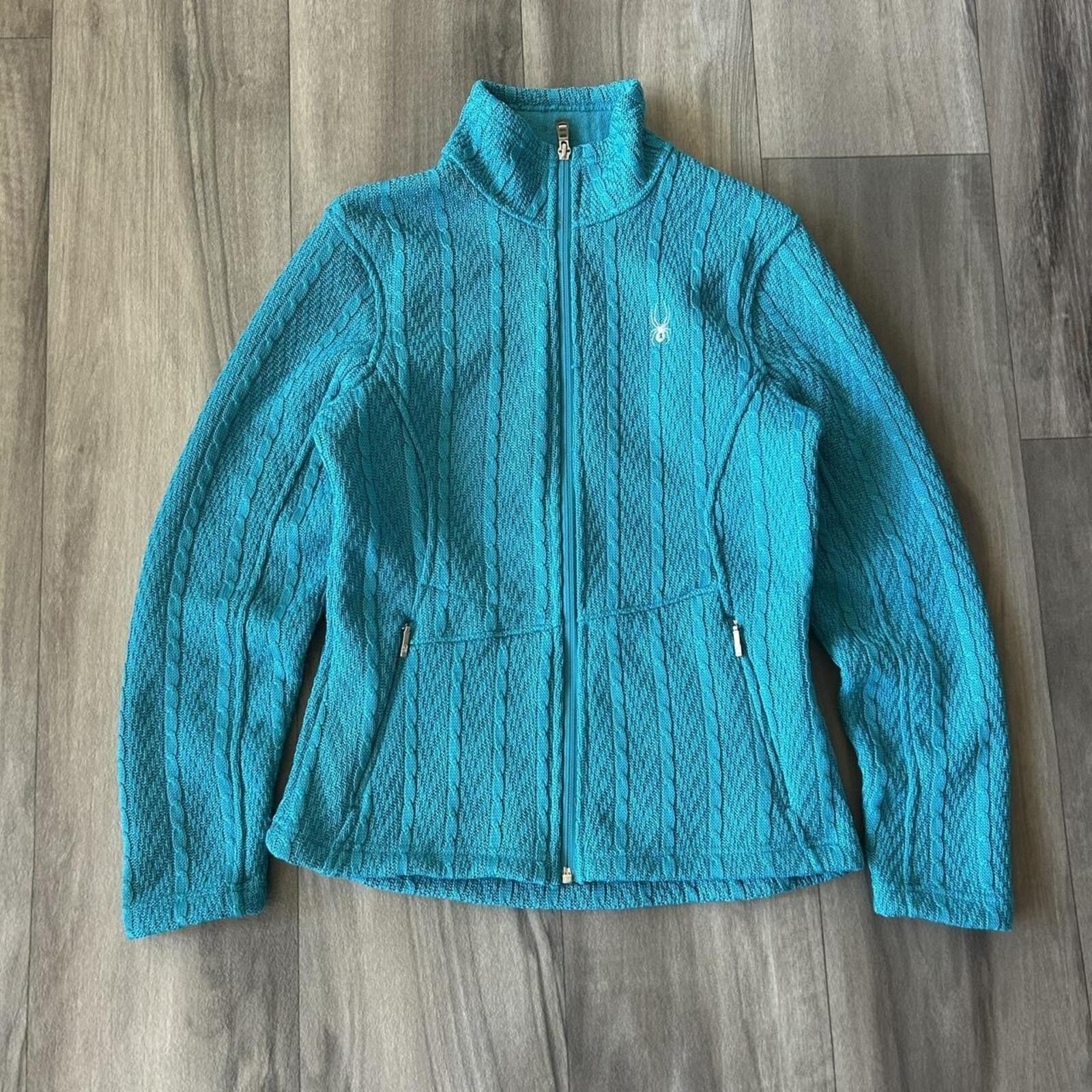 Spyder Women’s Spyder blue fleece zip up athletic jacket Size M Size M / US 6-8 / IT 42-44 - 3 Thumbnail