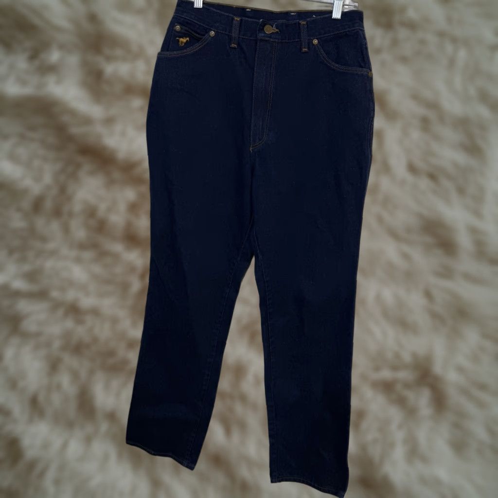 Wrangler VINTAGE Wrangler Women’s Jeans 16 Dark Blue Cotton Western Cowgirl High Waist Jeans Womens Size 38" / US 16 / IT 52 - 1 Thumbnail