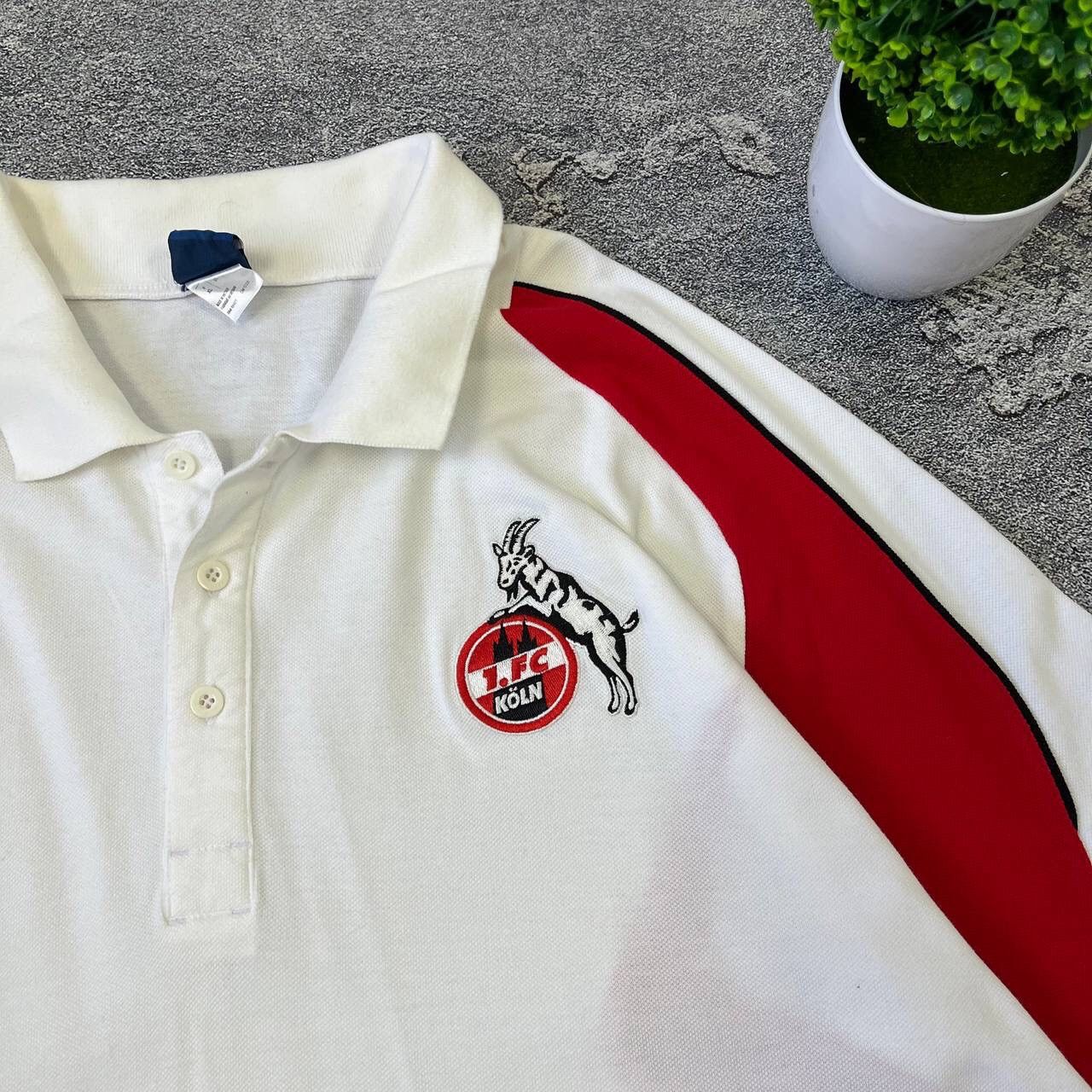 Reebok VTG Men's FC Koln Reebok 2010/2011 Cotton Polo Football Size US XL / EU 56 / 4 - 12 Thumbnail